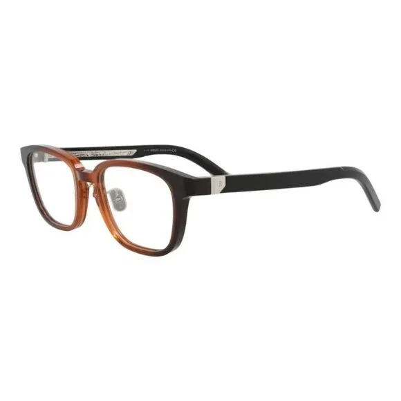 Berluti Mens Square/Rectangle Orange Black Transparent Fashion Designer Eyewear